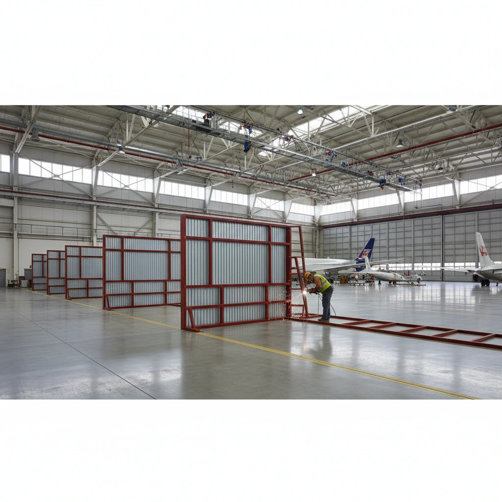 Противопожарные перегородки в ангарах: нормы установки
